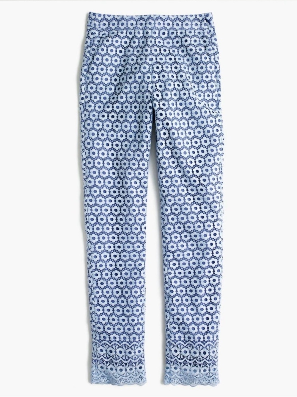 J. CREW Daisylace Pants in Faded Peri Size  8 - Picture 5 of 15
